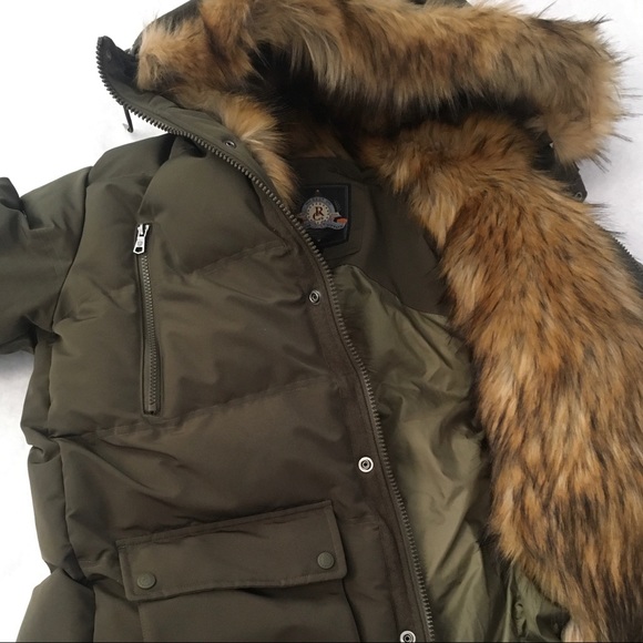Rich Cotton Men Winter Warm Thick Faux Fur Lined Parka Hooded Padded Coat Jacket Removable Fur Trim
